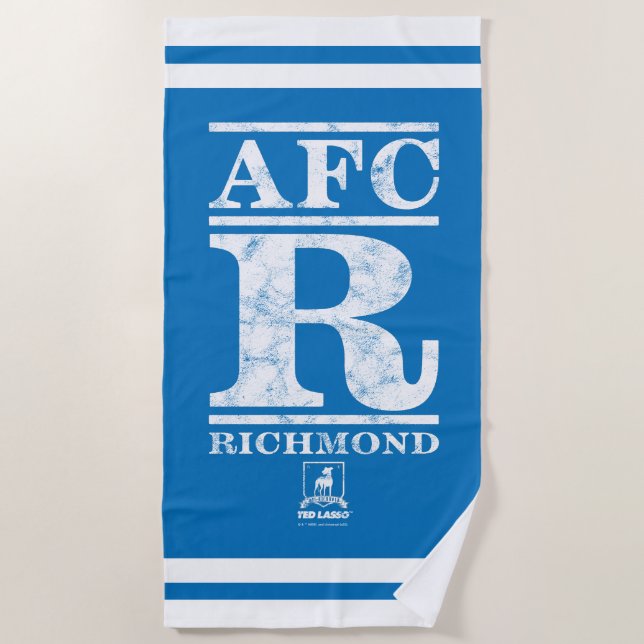 Toalla De Playa Ted Lasso | AFC R Richmond Text Logo (Anverso)