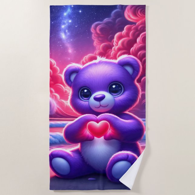 Toalla De Playa Teddy Bear Love (Anverso)