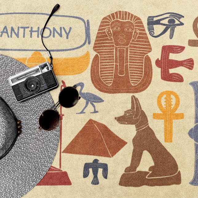 Toalla De Playa Temática de la antigua gráfica egipcia (Subido por el creador)