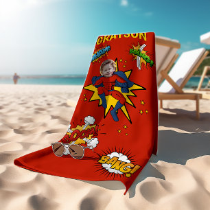Toalla de playa Temática Infantil Superhéroe