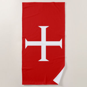 Toalla De Playa templar caballeros cruz roja malta teutónica hospi