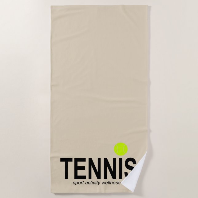 Toalla De Playa Tenis (Anverso)