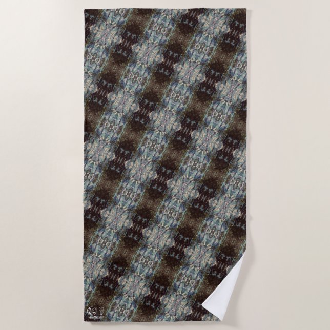 Toalla De Playa Textura #17 de la obra Maritimo (Anverso)