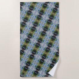 Toalla De Playa Textura #21 de la obra Maritimo