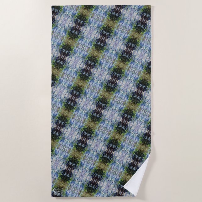 Toalla De Playa Textura #21 de la obra Maritimo (Anverso)