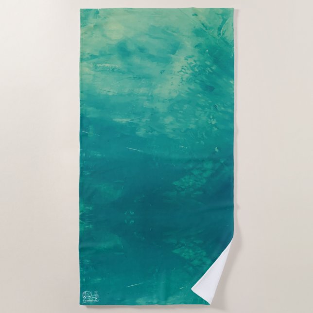 Toalla De Playa Textura #24 de la obra Nuit (Anverso)