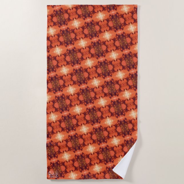 Toalla De Playa Textura #34 de la obra Nuit (Anverso)