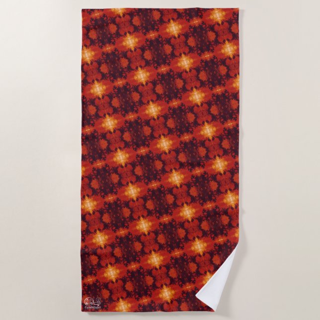 Toalla De Playa Textura #60 de la obra Nuit (Anverso)