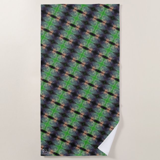 Toalla De Playa Textura #7.0 de la obra Nuit (Anverso)