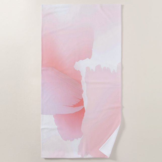 Toalla De Playa textura de acuarela abstracta suave (Anverso)