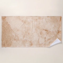 Toalla De Playa Textura de mármol cremoso