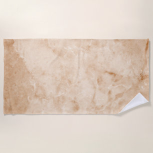 Toalla De Playa Textura de mármol cremoso