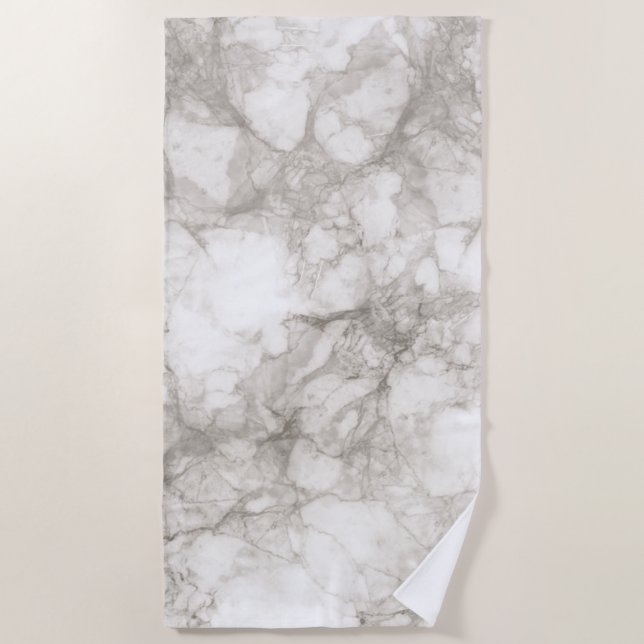 Toalla De Playa Textura de mármol de oro (Anverso)