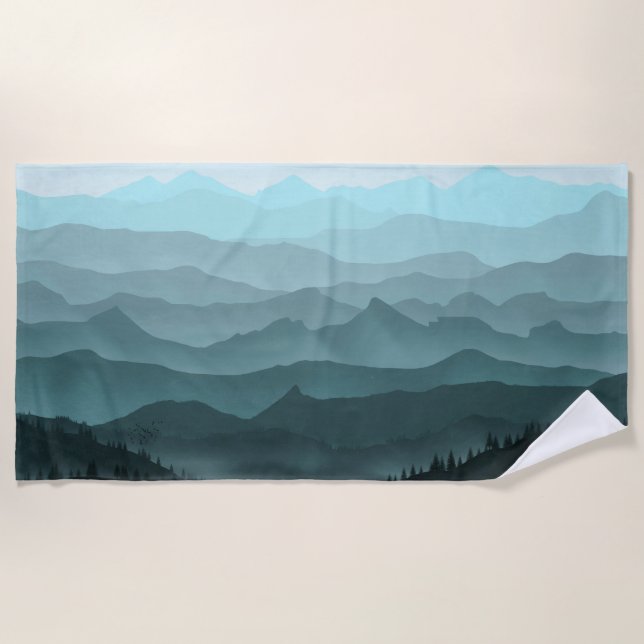 Toalla De Playa The blue valley (Anverso)