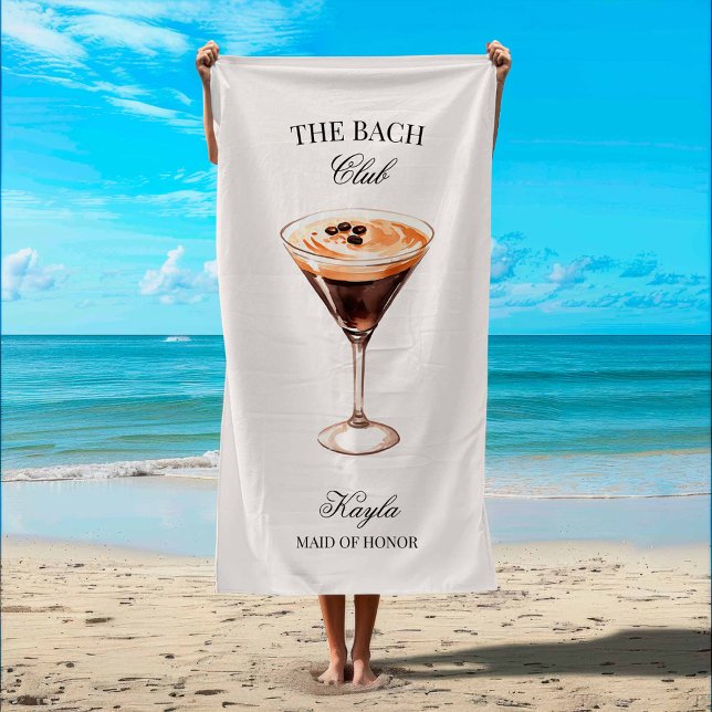 Toalla De Playa The Bride Social Club Espresso Cocktail (Subido por el creador)