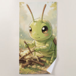 Toalla De Playa The Grasshopper and the Nectar Artwork