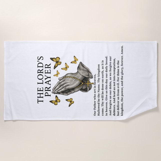 Toalla De Playa The Lord's Prayer (Anverso)