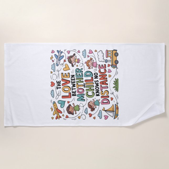 Toalla De Playa The Love Between Mother And Child (Anverso)