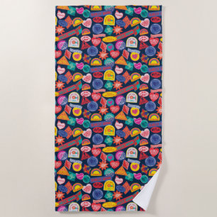 Toalla De Playa The Suicide Squad Harley Quinn Badge Pattern
