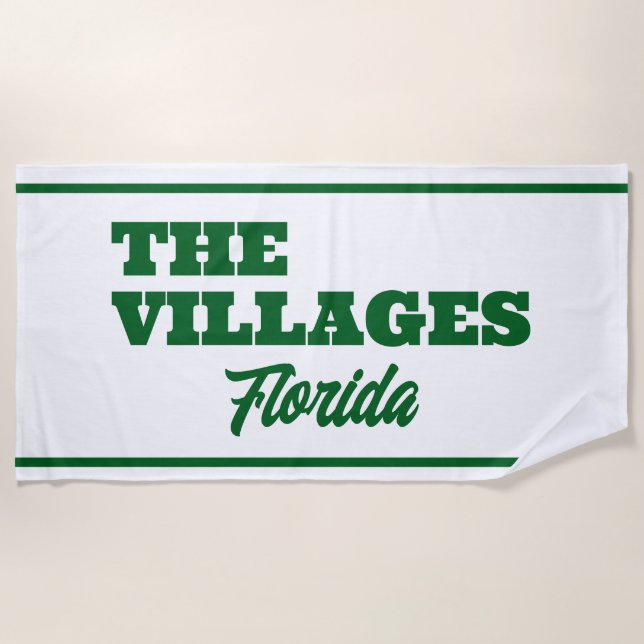 Toalla De Playa The Villages Florida Pool/Beach Towel (Anverso)