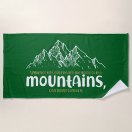 Toalla De Playa The Voice of the Mountains