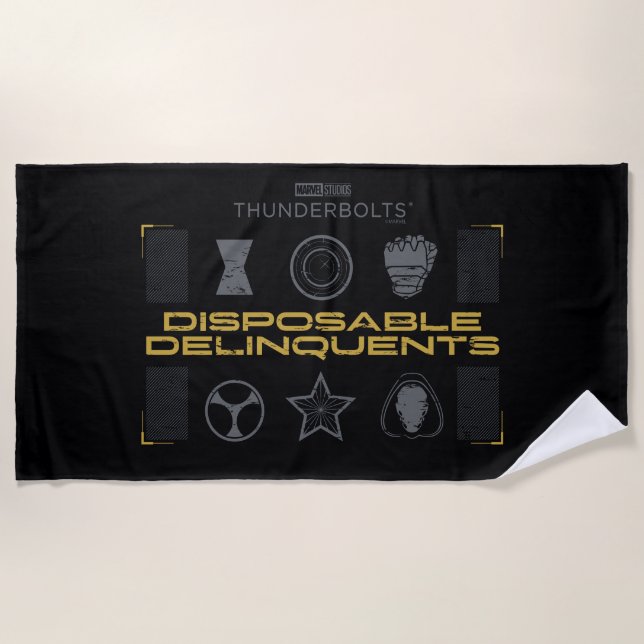Toalla De Playa Thunderbolts* | Delincuentes Desechables (Anverso)