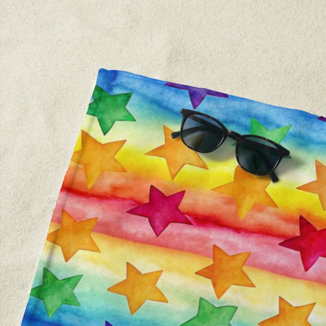 Toalla De Playa Tie Dye Stars  (In situ)