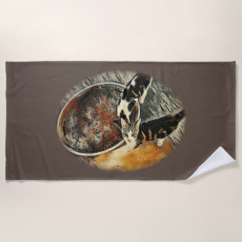 Toalla De Playa ¡Tiempo de alimentación!