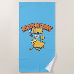 Toalla De Playa Tiempo de aventura Finn Riding Jake