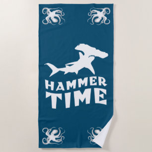 Toalla De Playa Tiempo de martillo Diseño Para Los Amantes Del T