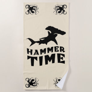 Toalla De Playa Tiempo de martillo   Diseño Para Los Amantes Del T