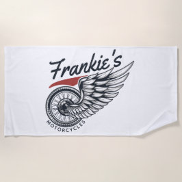 Toalla De Playa Tienda personalizada de motocicletas Volando en bi