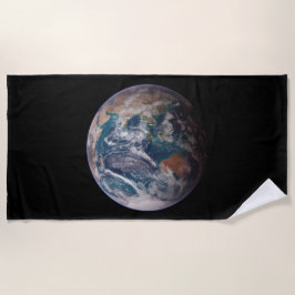 Toalla De Playa Tierra de Mármol Azul (Hemisferio Oriental)