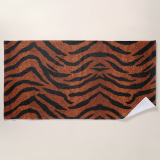 Toalla De Playa Tiger Stripe Wild Pattern