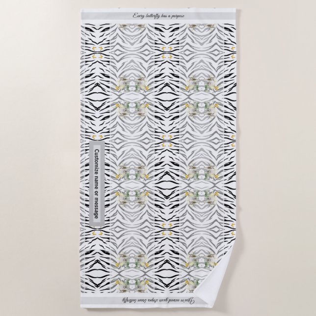 Toalla de playa Tiger Stripes (Anverso)