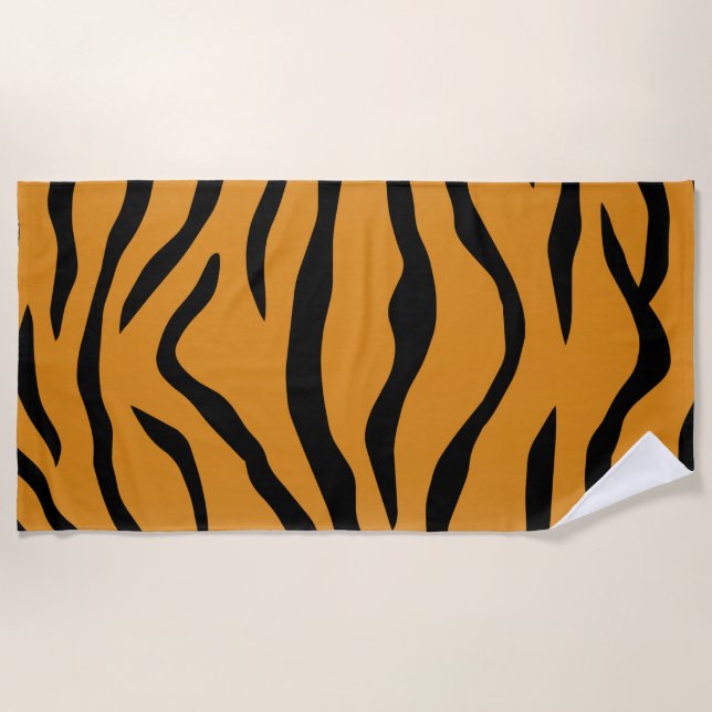 Toalla De Playa Tiger stripes pattern (Anverso)