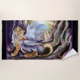 Toalla De Playa Tigre del ala del hielo