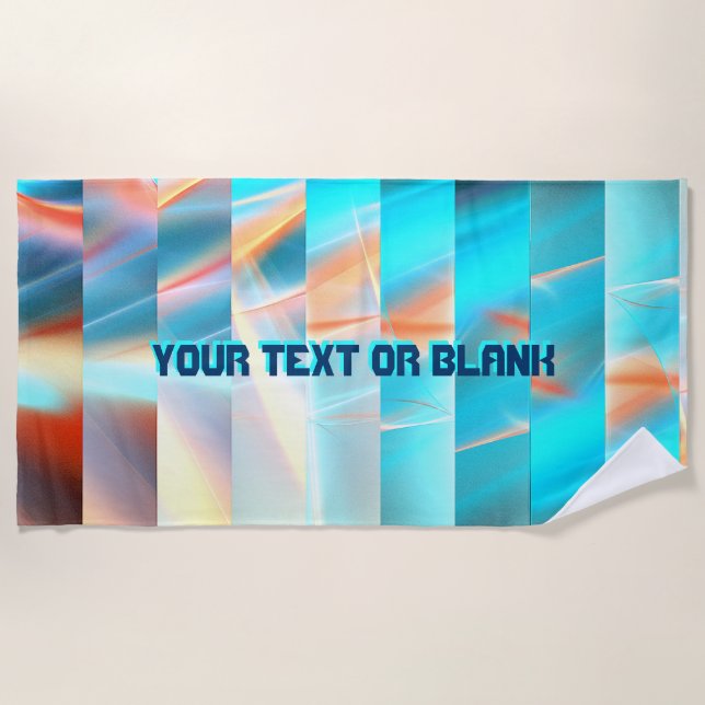 Toalla De Playa Tiras de atardecer (Anverso)