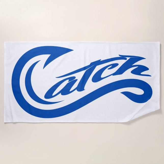 Toalla De Playa Toalla. Atrapar. Todo. En todas partes. (Anverso)