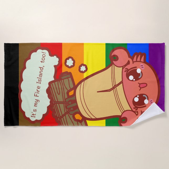 Toalla De Playa ¡Toalla grande del cangrejo! (Anverso)