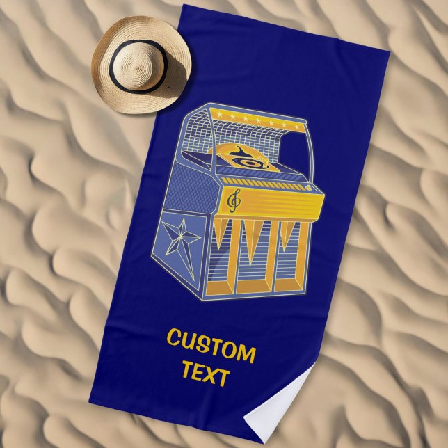 Toalla De Playa Toca discos Retro (Subido por el creador)