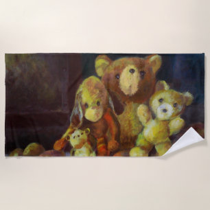 Toalla De Playa Todavía la vida con Teddy Bears