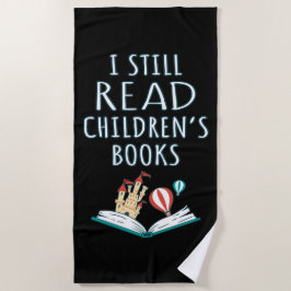 Toalla De Playa Todavía leo libros para niños II