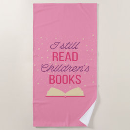 Toalla De Playa Todavía leo libros para niños III