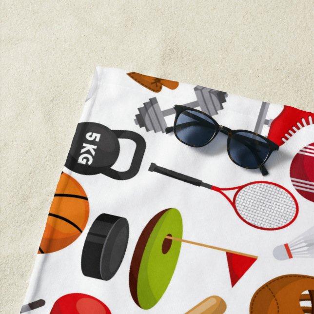 Toalla De Playa Todos los antecedentes deportivos (In situ)