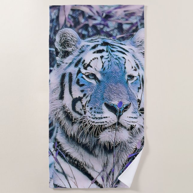 Toalla De Playa Tony Tiger azul (Anverso)