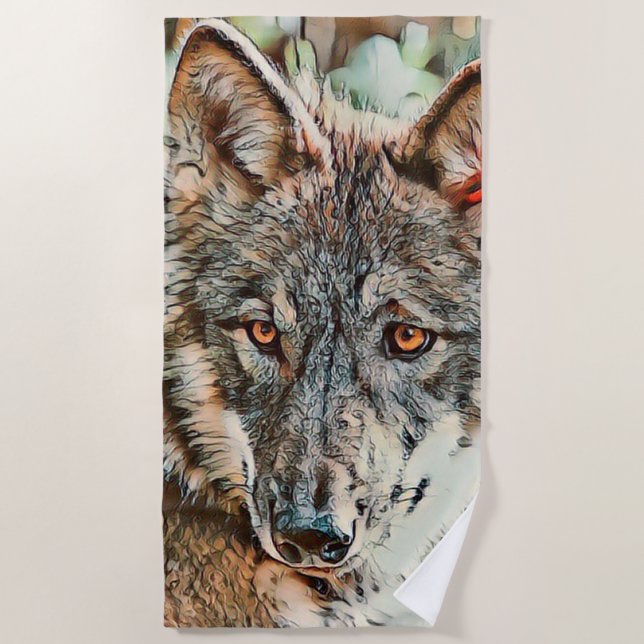 Toalla De Playa toony wolf (Anverso)