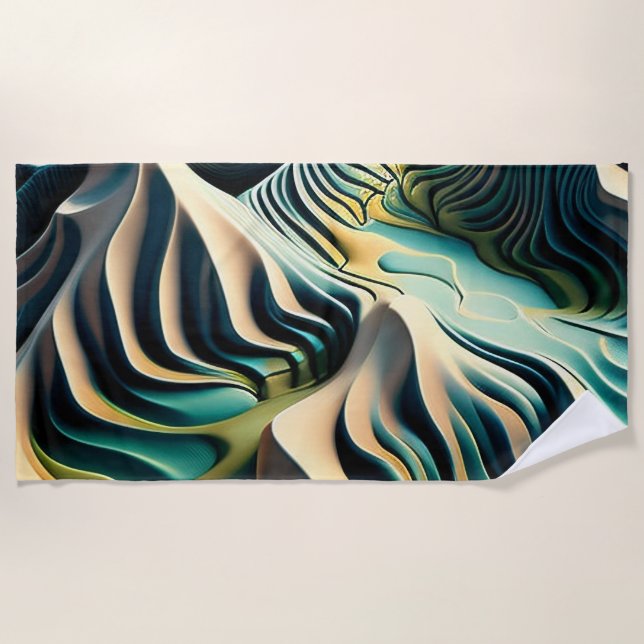 Toalla De Playa Topographic Currents (Anverso)