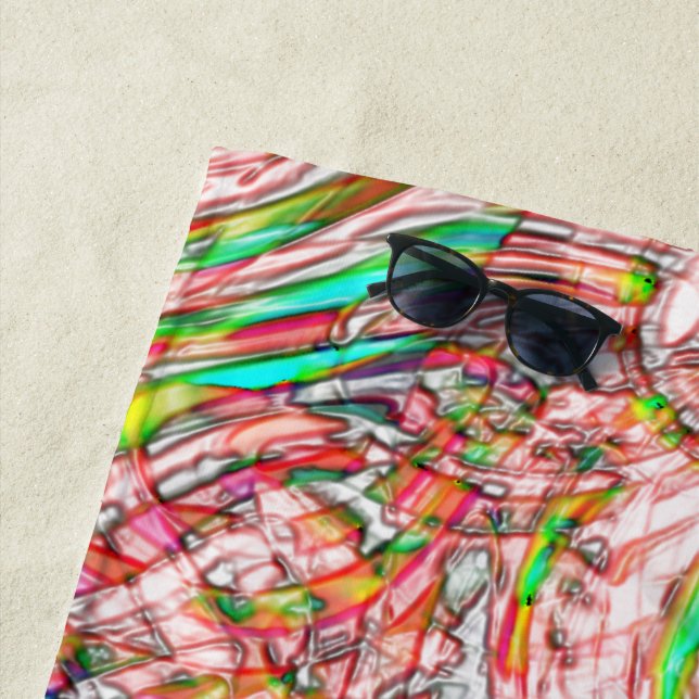 Toalla De Playa Tormenta de huellas torcidas (In situ)