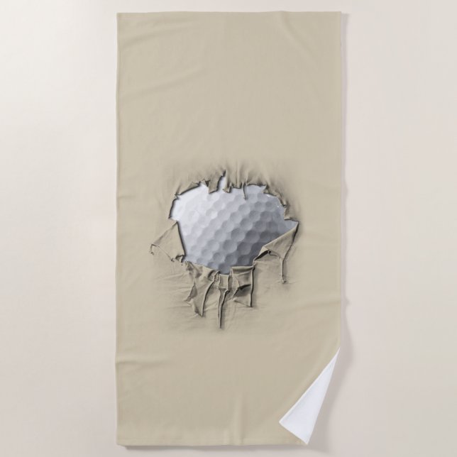 Toalla De Playa Torn Golf Ball (Anverso)